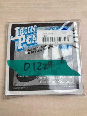 JOHN PEARSE (ジョンピアーズ) / 7400 ハワイアンギター弦 D1229