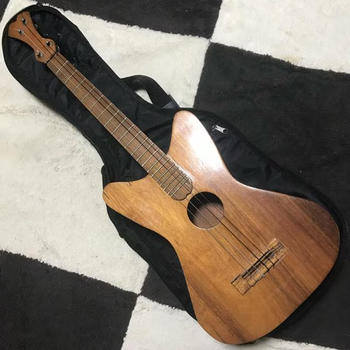 No Name / 激レア 作者不明 バリトンウクレレ マホガニー 珍品