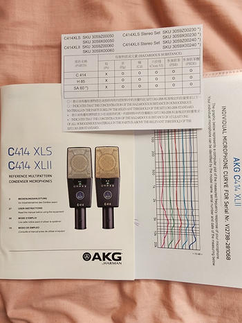 AKG C414 XLII コンデンサーマイク + PF80 ポップフィルター 