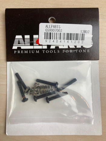 ALLPARTS (オールパーツ) / GS-0007-003 Pack of 8 Black Single Coil Pickup Screws D1304