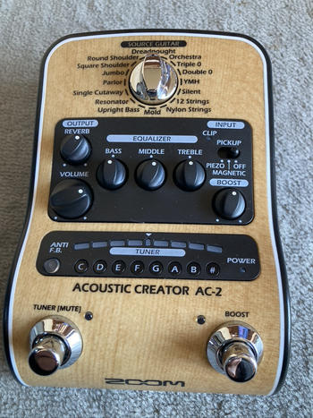 ZOOM (ズーム) / AC-2 Acoustic Creator アコースティックギター用プリアンプ