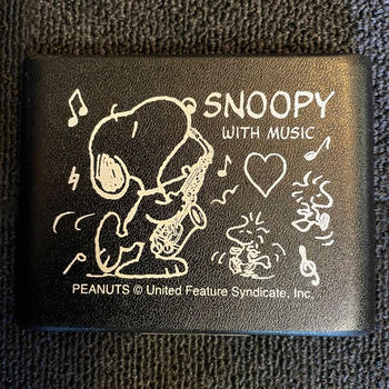 SNOOPY WITH MUSIC (スヌーピーウィズミュージック) / リードケース　アルトサックス　美品　黒　ALTO SAX