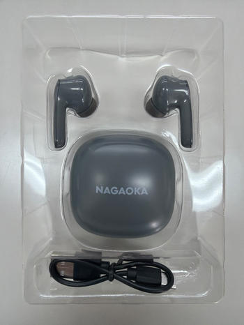 NAGAOKA (ナガオカ) / BT828ANCNGR ナイトグレー 完全ワイヤレスイヤホン D1500
