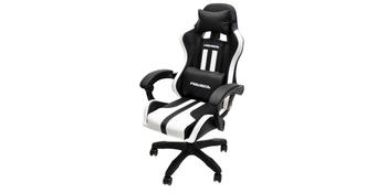 PLAYTECH (プレイテック) / PGC15WH ゲーミングチェア　WHITE x BLACK アウトレット品