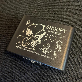 SNOOPY WITH MUSIC (スヌーピーウィズミュージック) / リードケース　アルトサックス　美品２　黒　ALTO SAX　￥8250
