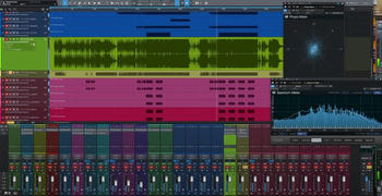 オケとボーカルのミックスします。